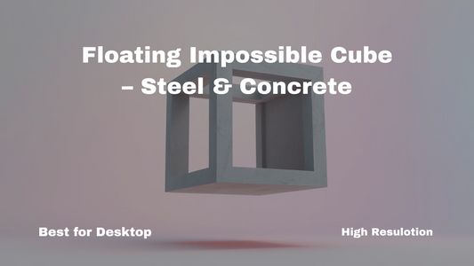 Floating Impossible Cube – Steel & Concrete