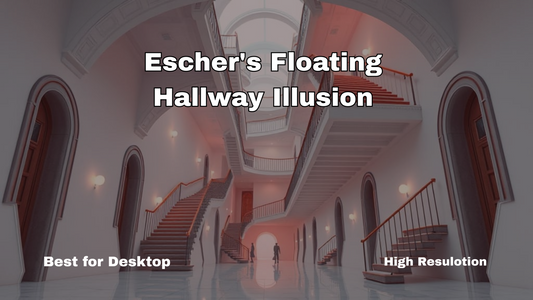 Escher's Floating Hallway Illusion