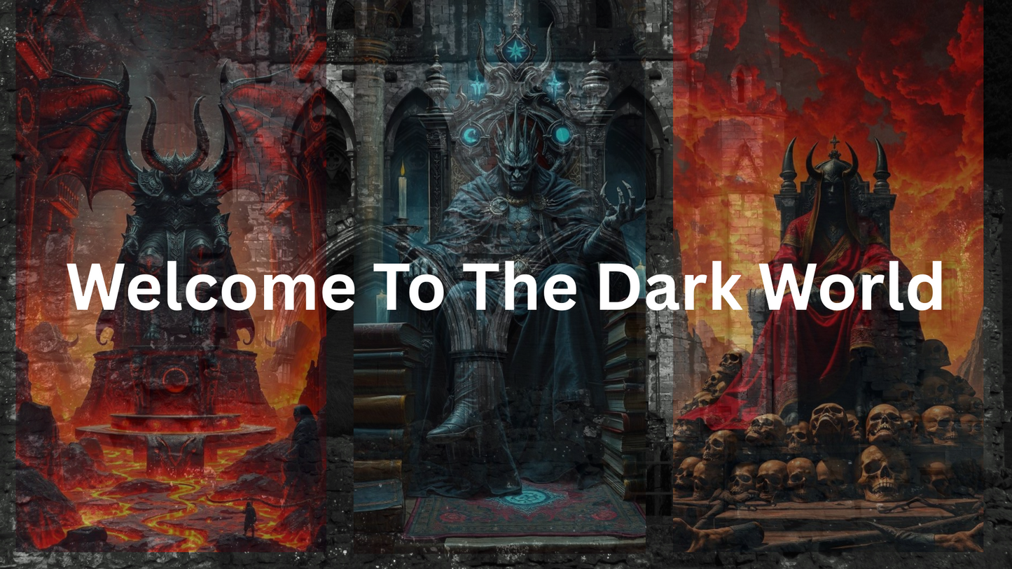 Dark Fantasy Throne King Poster | Gothic Demon Lord Digital Art | Epic Throne Room Printable Wall Art