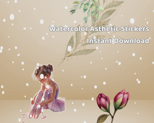 Watercolor Asthetic Stickers